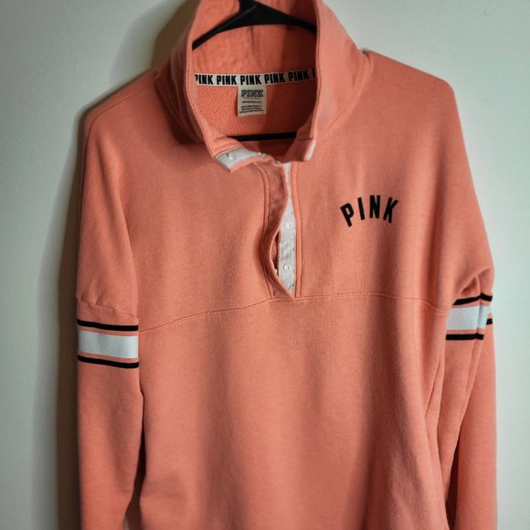 PINK Victoria Secret Women's Long Sleeve Top. Size XS. Pink/Peach Color. - Picture 1 of 9